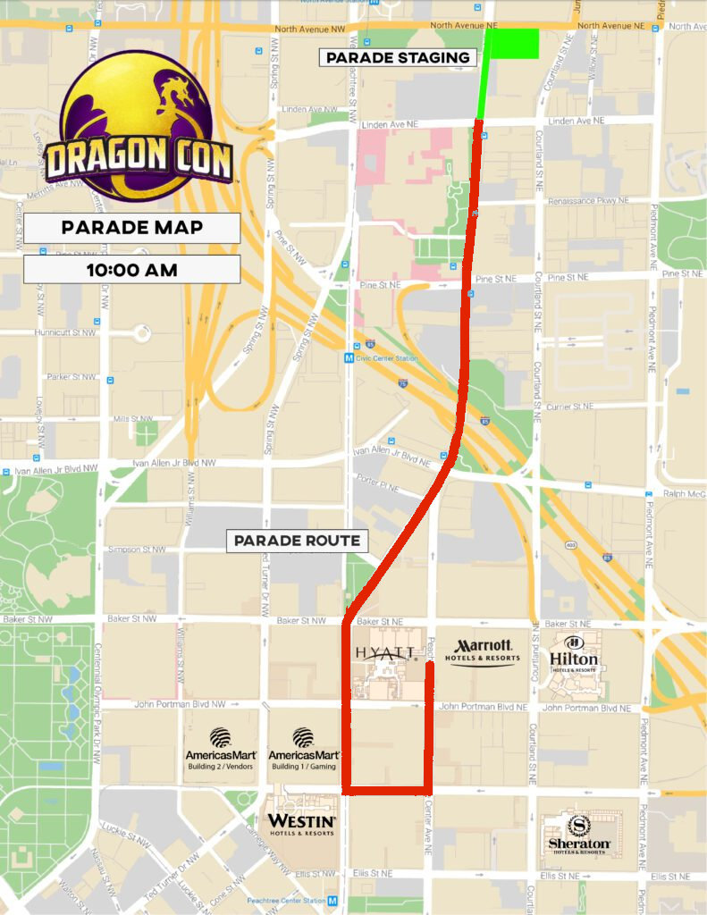 parade staging map